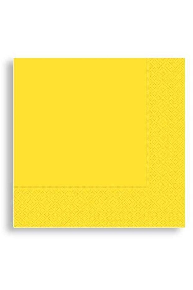 منديل أصفر 33×33 سم الكمية: 16 كل: 24