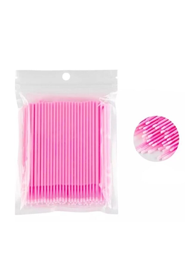 Pembe Microbrush 100'lü - 3