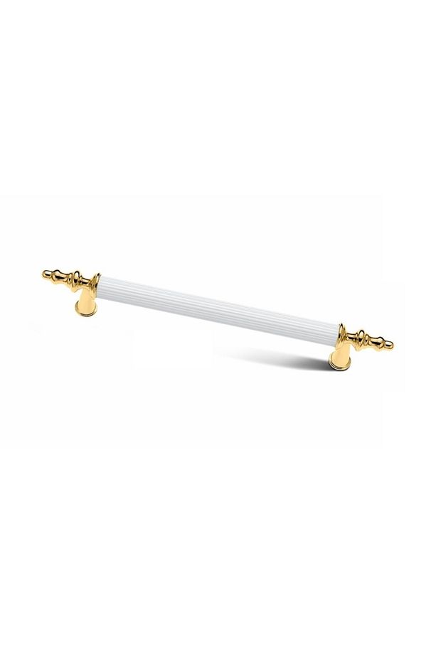 4 Adet Yıldız Mobilya Dolap Çekmece Kulp Beyaz Altın 192 Mm - 1