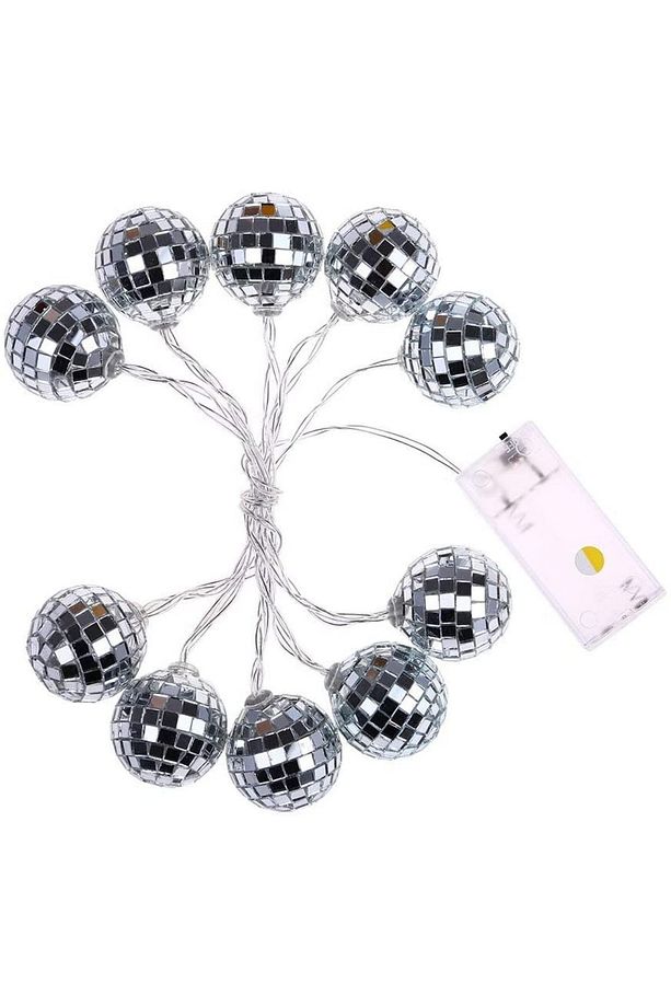 Mini Disko Topu Dekoratif Süsleme 10’lu Led Zinciri - 2