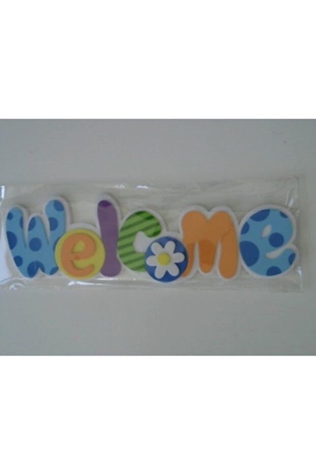 Eva Duvar Süsü Yapışkanlı Welcome Ws-105543 - 1
