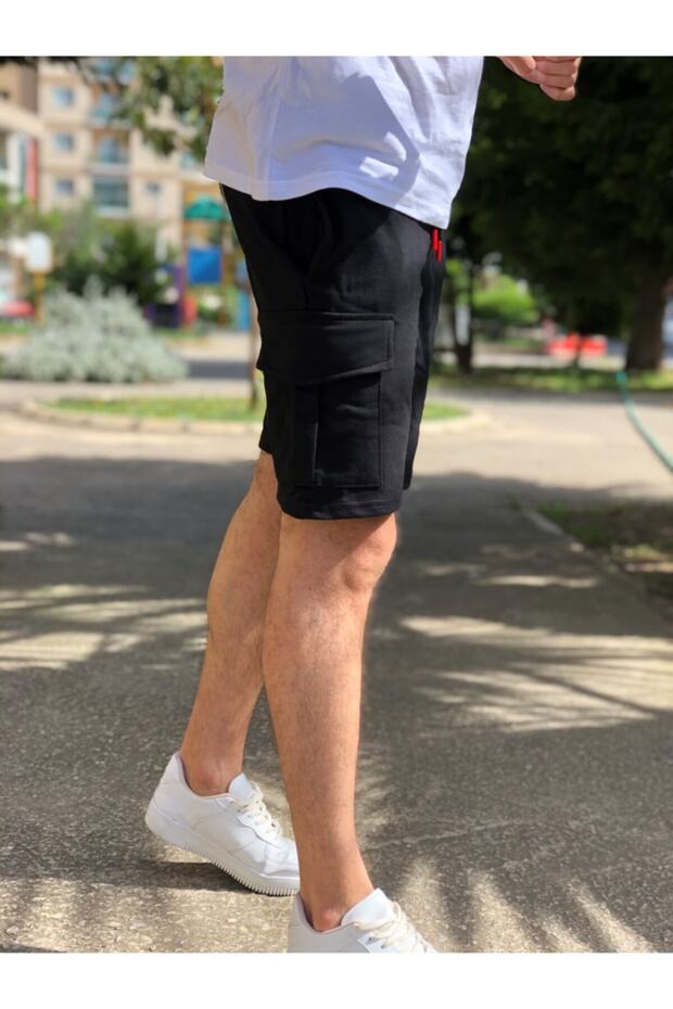 Erkek Kargo Cepli Şort - 1