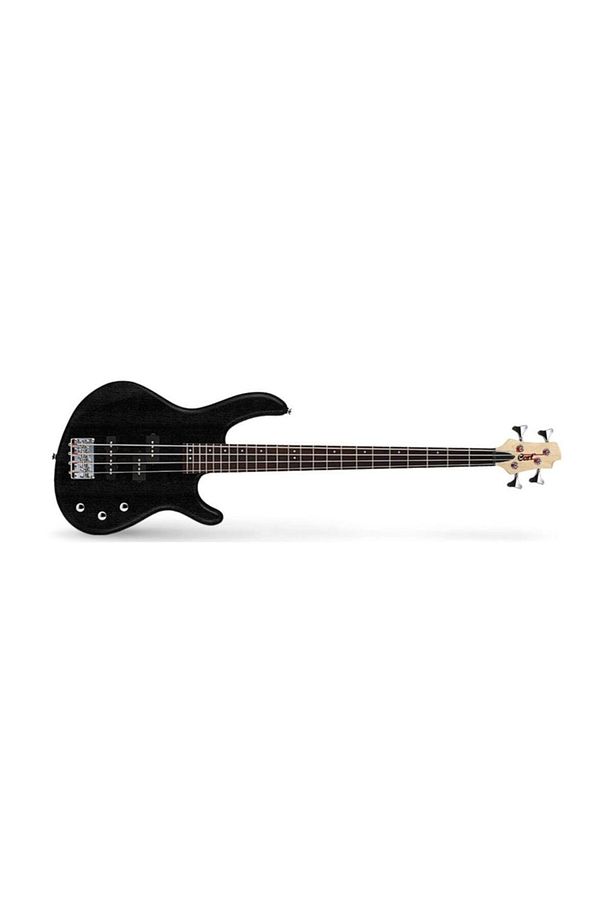 Ab4pjopb Bas Gitar Actıon, Double Cutaway, Open Pore Siya - 1