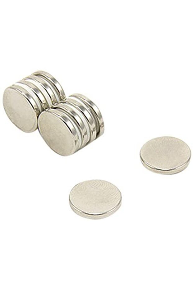 14 X 2 Mm Çap: 14, Kalınlık : 2 Yuvarlak Neodyum Mıknatıs - 10 Adet - 1