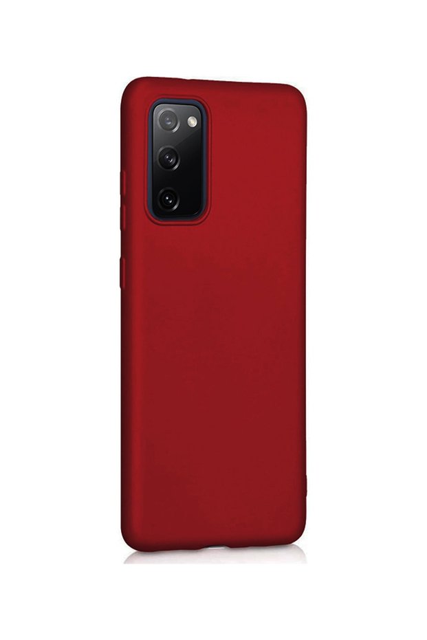 Galaxy S20 Compatible Burgundy Matte Silicone Case