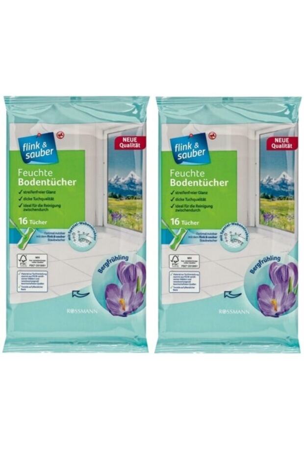 F&s 2 Paket Islak Rosalt Yer Bezi 16'lı Dağ Esintisi - 1