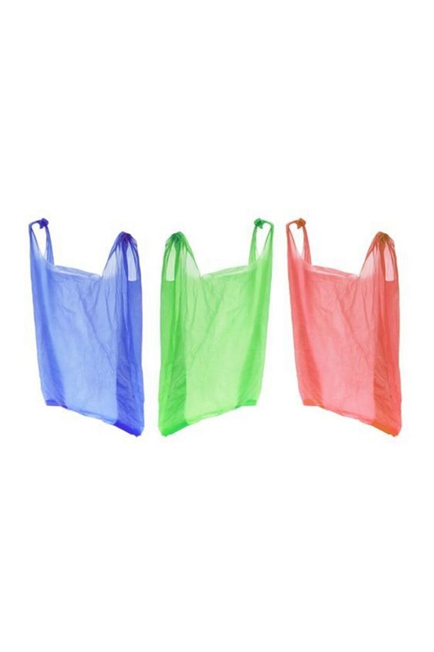 Renkli Atlet Poşet Tekel Çöp Poşeti Küçük Boy 26x45 Cm 5 Kg - 5
