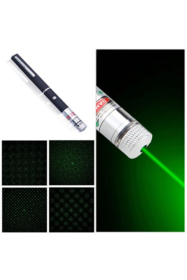 Beklemek Yok Aynı Gün Kargo- Tek Kafalı Kutusuz Yeşil Lazer 200 Mw Gücünde Lazer Pointer - 2