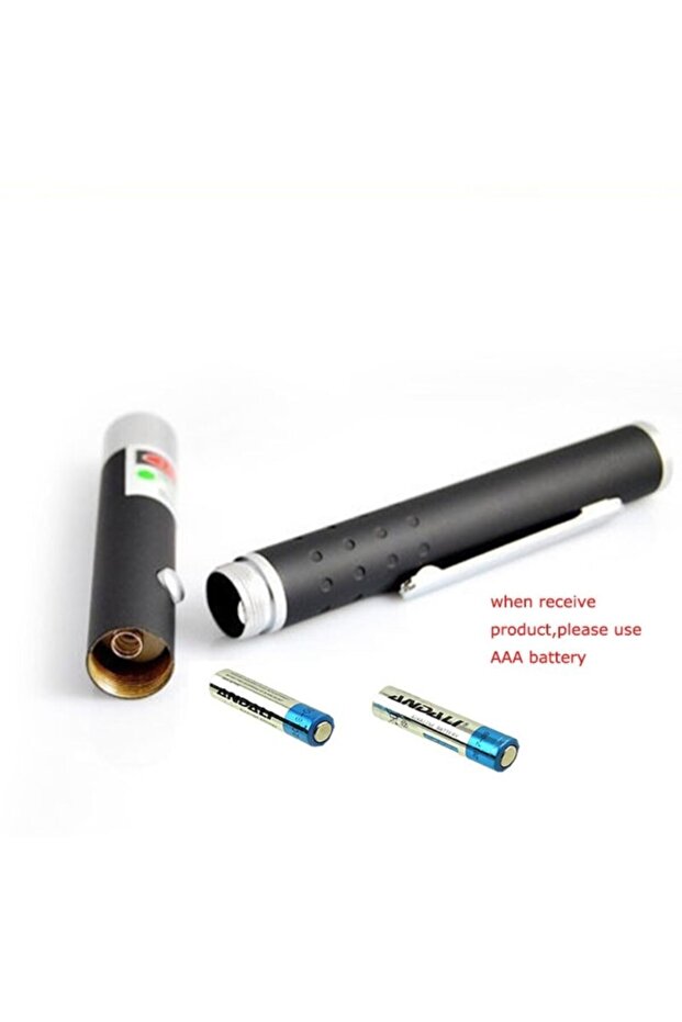 Beklemek Yok Aynı Gün Kargo- Tek Kafalı Kutusuz Yeşil Lazer 200 Mw Gücünde Lazer Pointer - 4