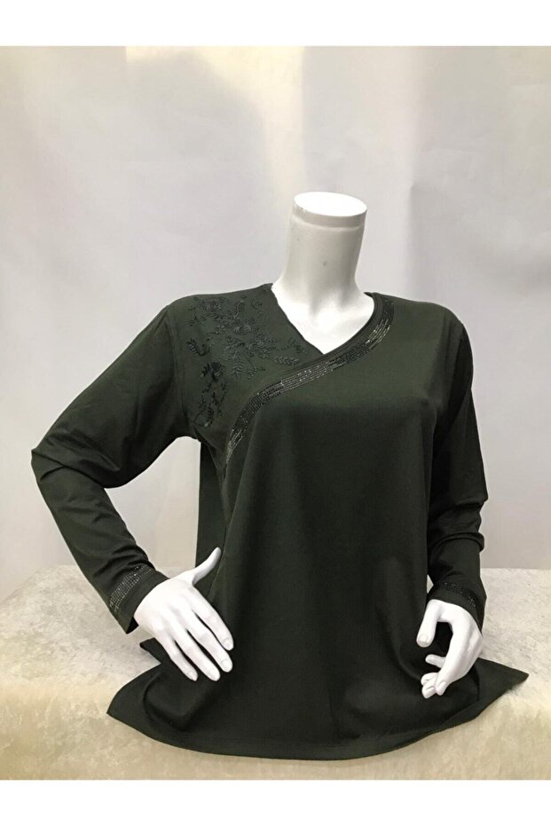 Kadın Yeşil Bluz - 1