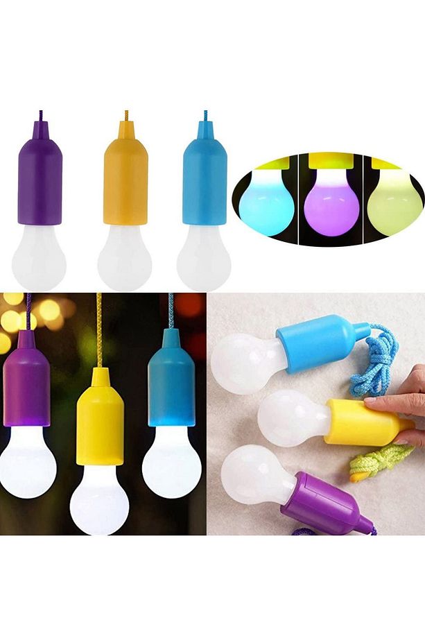 Çek Yak Ipli Askılı Kamp Lambası Iç Ve Dış Mekan Led Lamba 100cm Jb005 - 5