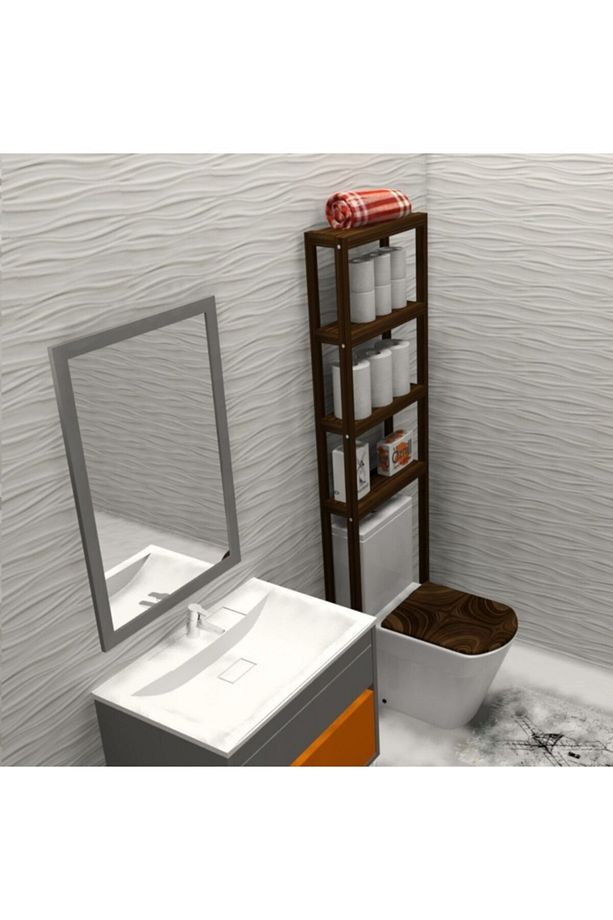 FANTÁSTICO DARK - WC REZERVUAR ÜZERİ AÇIK BANYO RAFI - 3
