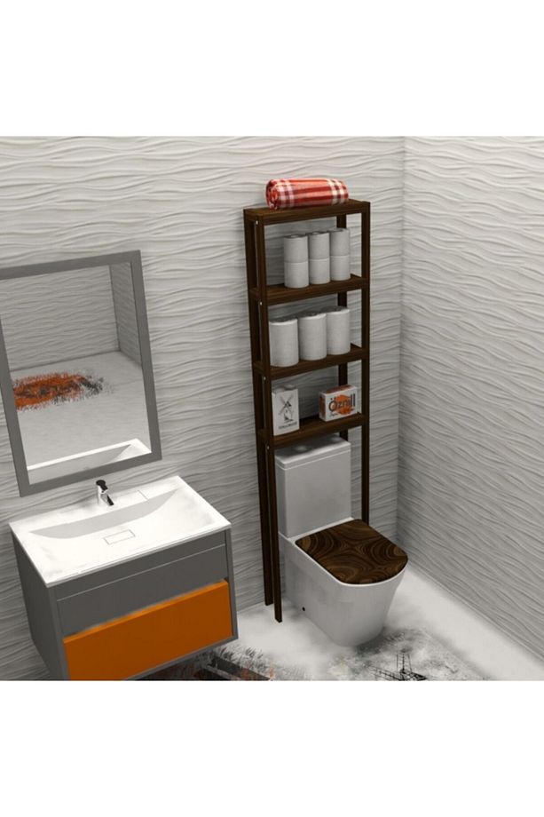 FANTÁSTICO DARK - WC REZERVUAR ÜZERİ AÇIK BANYO RAFI - 4