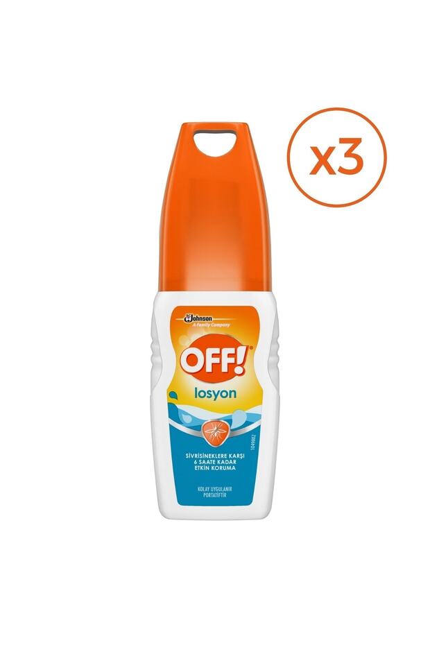 6 Saate Kadar Etki Sivrisineklere Karşı Losyon 100 ml x 3 - 1