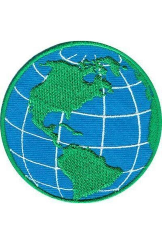 Dünya Nakış Işleme Arma Patch 8×8 Cm - 1