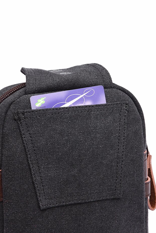 C-active Bady Bag Kanvas Çanta Gri - 6