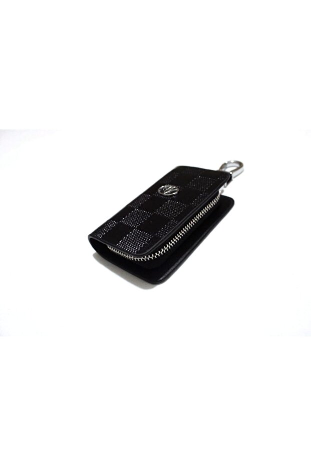 Toyota Zippered Leather Patterned Keychain Remote Control Case