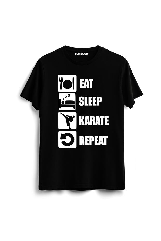 Unisex Black Karate T-Shirt