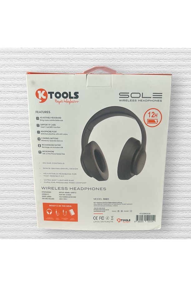 SOLE KULAK ÜSTÜ BLUETOOTH KULAKLIK SİYAH - 3