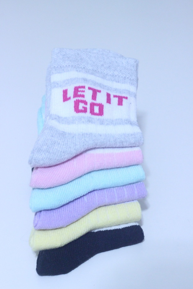 Sports College Socks Multicolored 6-Piece Tennis And College