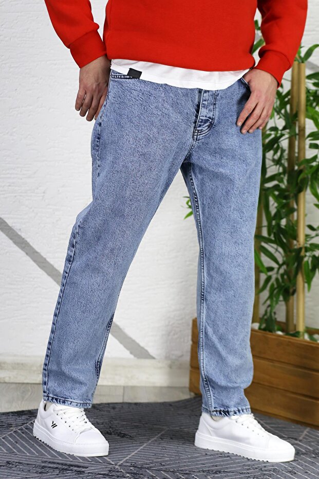 Men's Straight Leg Washed Boyfriend Pants
