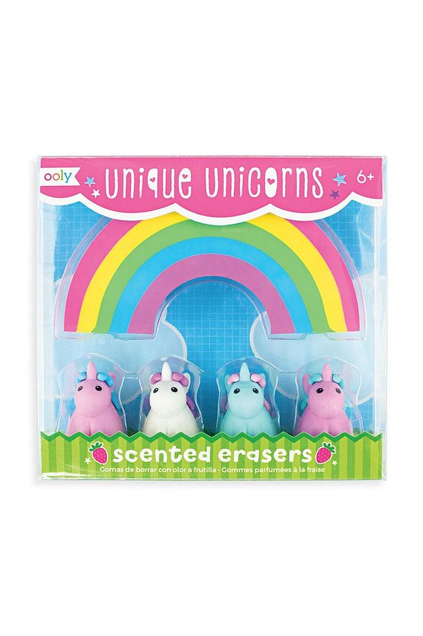 Unique Unicorn Silgi Seti - Çilek Kokulu - 1