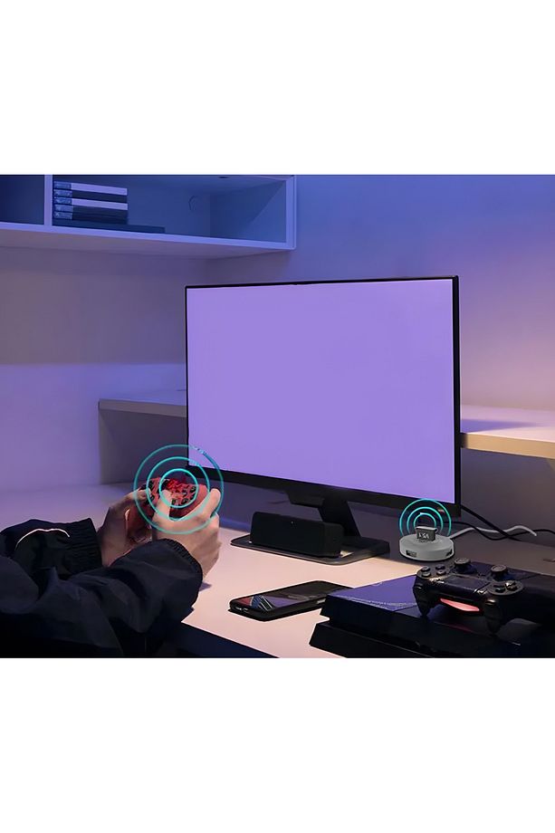 Mini Bluetooth Adaptör V5.0 Usb Bluetooth 5.0 Bluetooth Aparatı Çevirici Gamepad Kablosuz Aparat - 2
