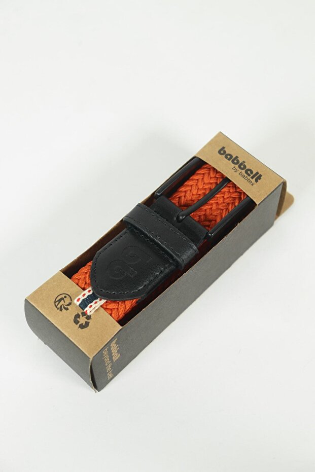 Elastik Örgü Unisex Kemer Kiremit - 3