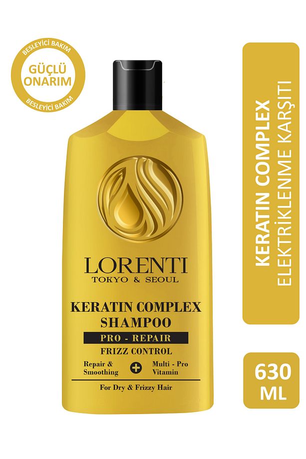 Keratin Complex Şampuan Elektriklenme Karşıtı 630 ml - 1