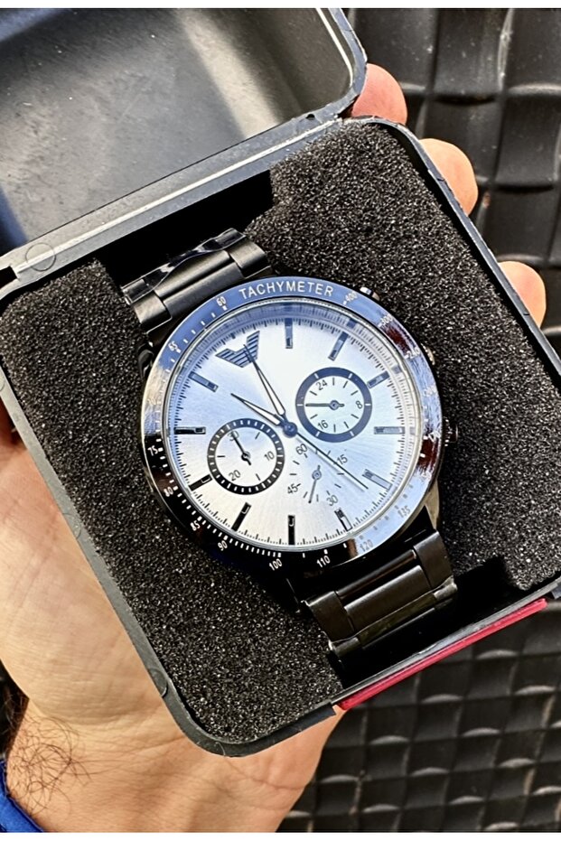 ساعة يد رجالية تناظرية - 1