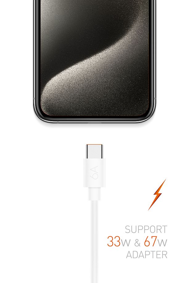 M6 Type-C to Usb-A PD 67W 6A Şarj Ve Veri Aktarım Kablosu - 3