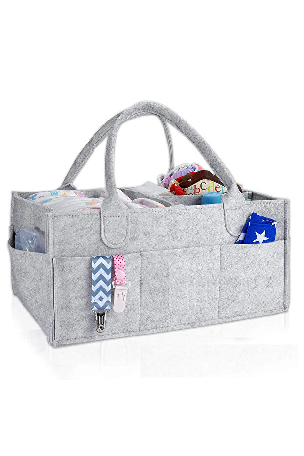 Felt Mother Baby Care Bag Organizer - Gray