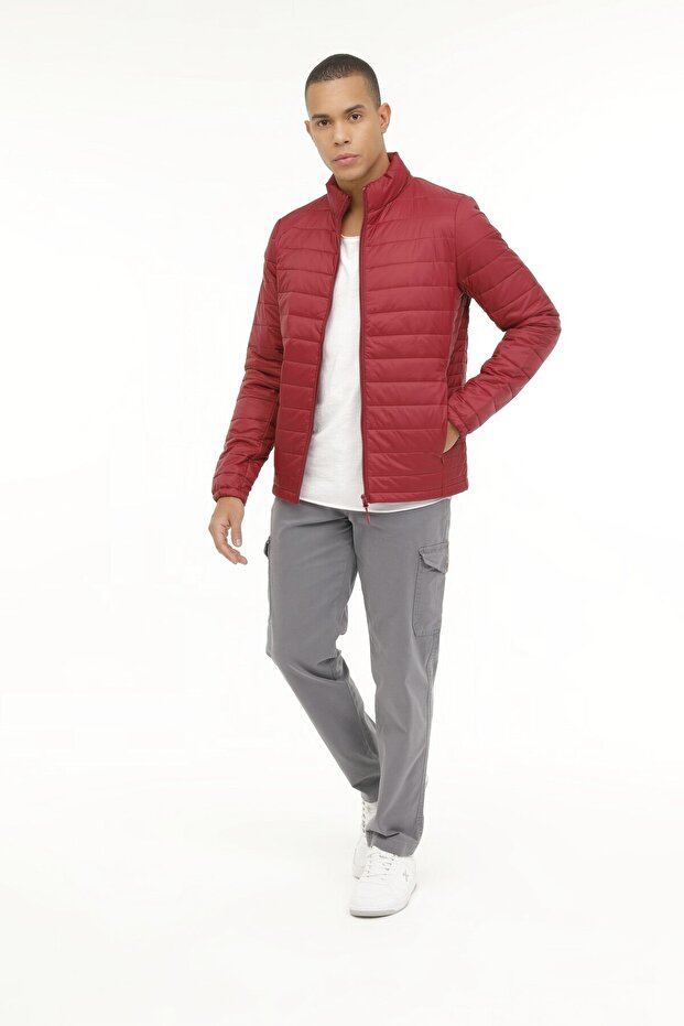 MB BASIC PADDED COAT 3PR Bordo Erkek Mont - 3