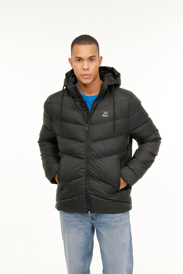 معطف M-SN541 MARIO COAT 2PR أسود للرجال
