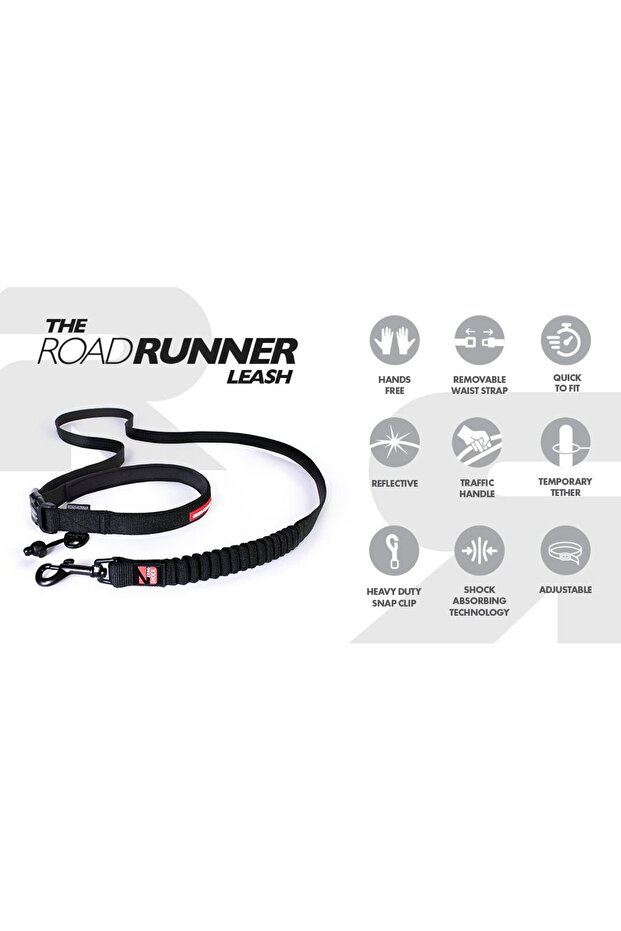 Road Runner Leash - Siyah - 5