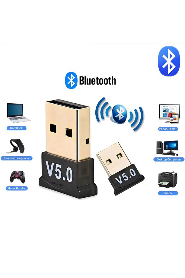 Mini Bluetooth Adaptör V5.0 Usb Bluetooth 5.0 Bluetooth Aparatı Çevirici Gamepad Kablosuz Aparat - 1