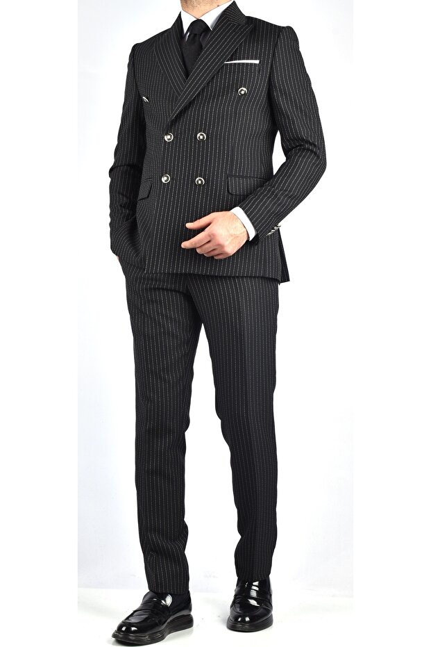 APRT 63103 STRIPED CROWACE SUIT