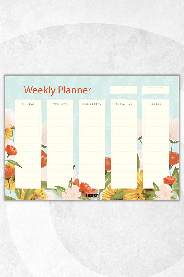 Weekly Planner - A4 Size To Do - 30 Sheets - Weekly Planner - 1
