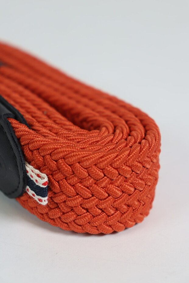 Elastik Örgü Unisex Kemer Kiremit - 4