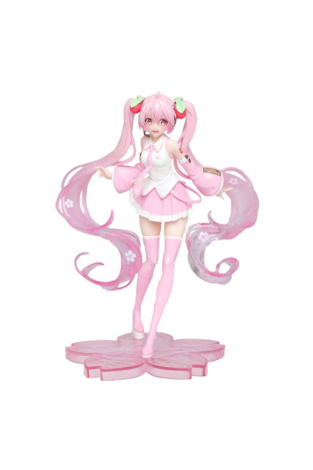 Canderel Anime Pink Hatsune Miku Sakura Figür Biblo 15 cm