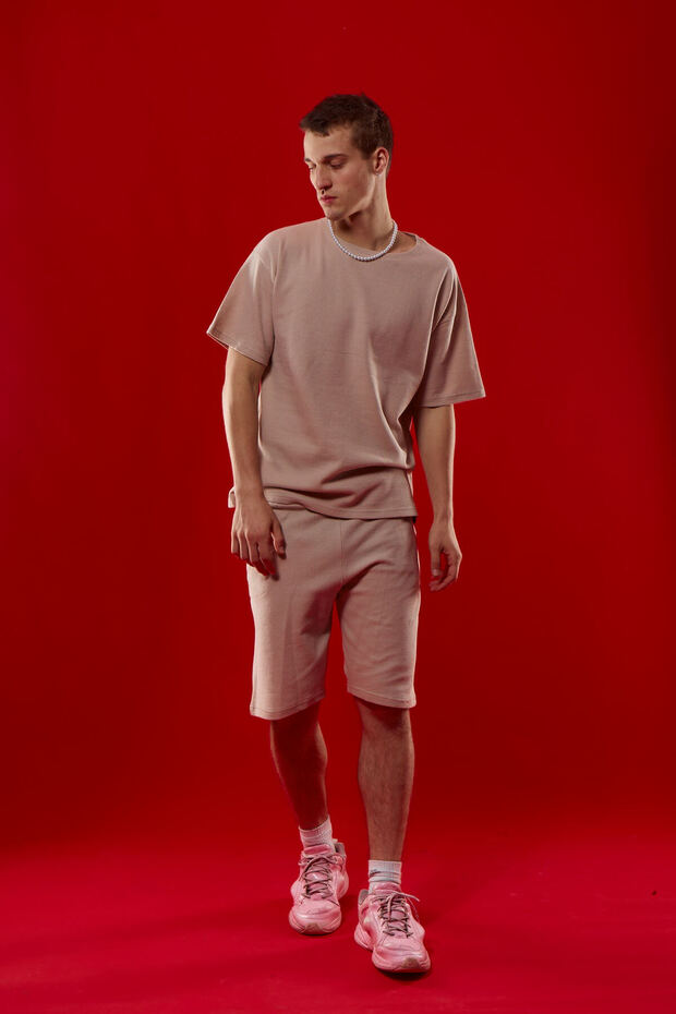 100% Cotton Waffle Oversize Sports Suit