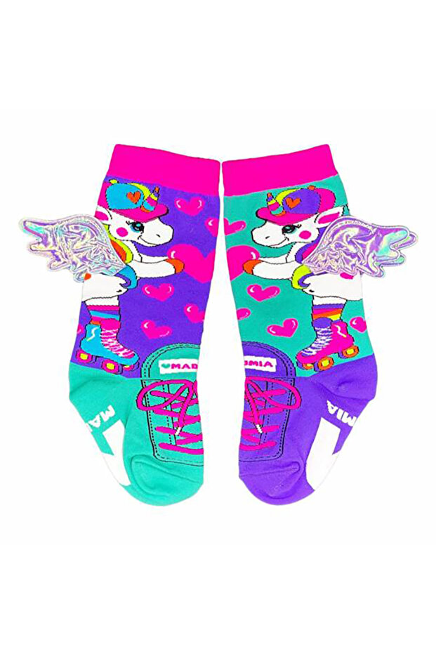 KANATLI SKATERCORN ÇORAP - 5