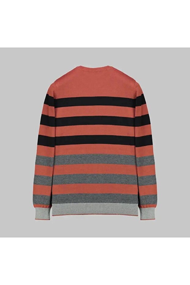 INTERVIEW BİSİKLET YAKA TRİKO-Kiremit - S - 2