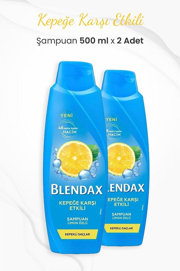 Kepeğe Karşı Limon Özlü Şampuan 500 ml x 2 Adet - 1