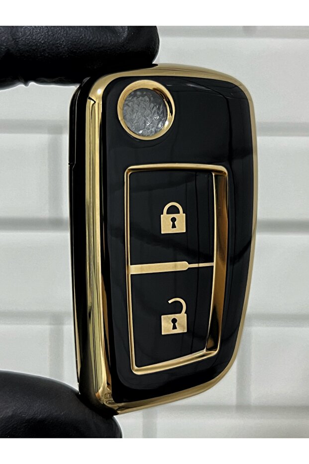 حافظة مفاتيح نيسان ميكرا جوك قاشقاي X-Trail Note Pulsar Switchblade Nano باللون الأسود