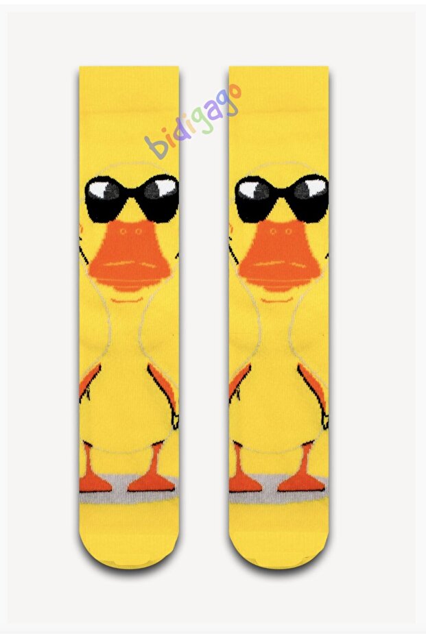 Cool Duck - جوارب جامعية صفراء رائعة