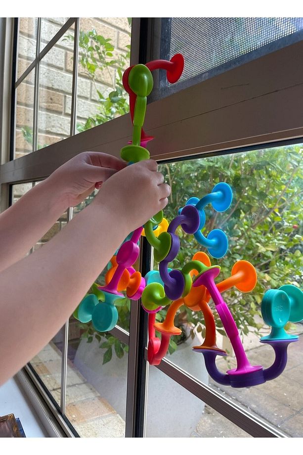 Vantuzlu Vakum Molekül 25 Parça Yapı Taşları Fidget Duyusal Eğitici Oyuncak Bultak - 3