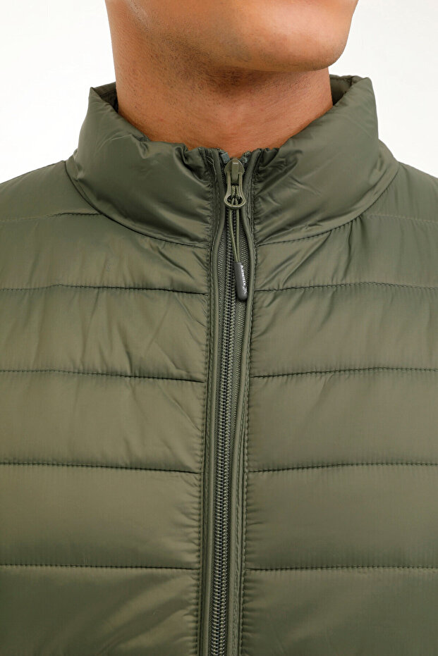MB BASIC PADDED COAT 3PR Haki Erkek Mont - 4