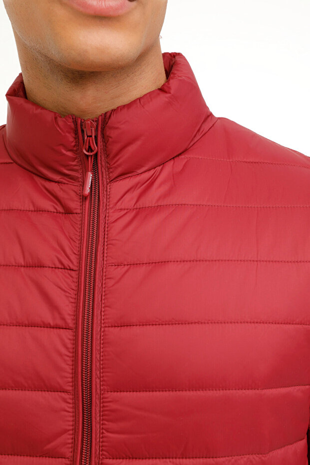 MB BASIC PADDED COAT 3PR Bordo Erkek Mont - 4