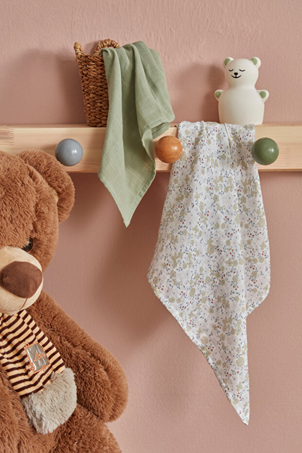 Little Flowers Baby Muslin Set of 2
